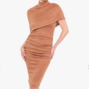 Anthropologie Black Halo  Tan Women's Dress Sold Out!